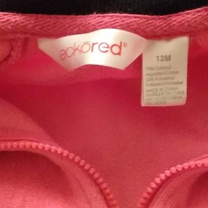 Ecko red 12 month sweater, pink and black